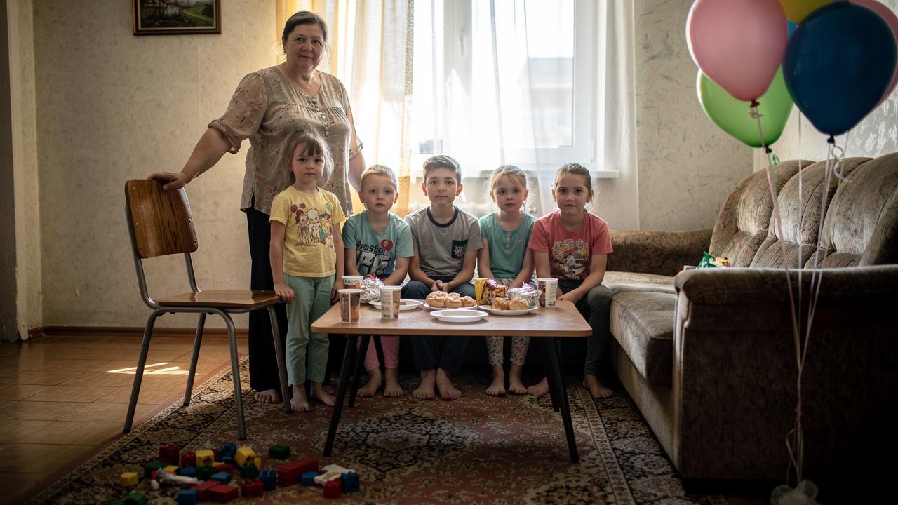 starija-zena-deca-sto