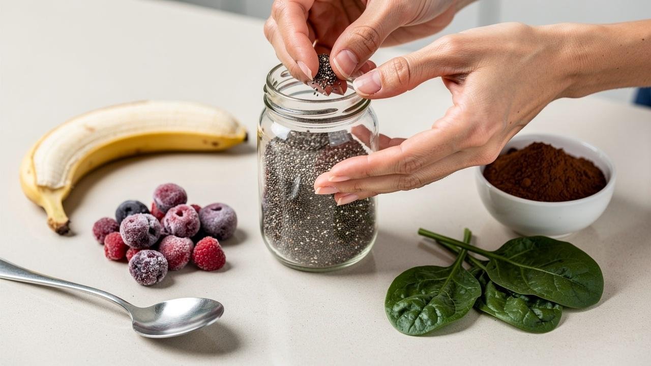 Sastojci za smoothie sa chia semenkama